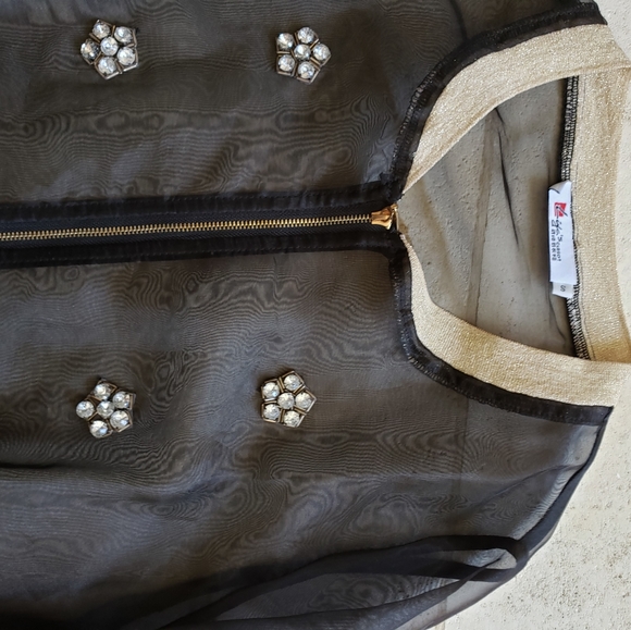 StyleWe Sheer Organza Jacket with Rhinestones - Picture 5 of 5